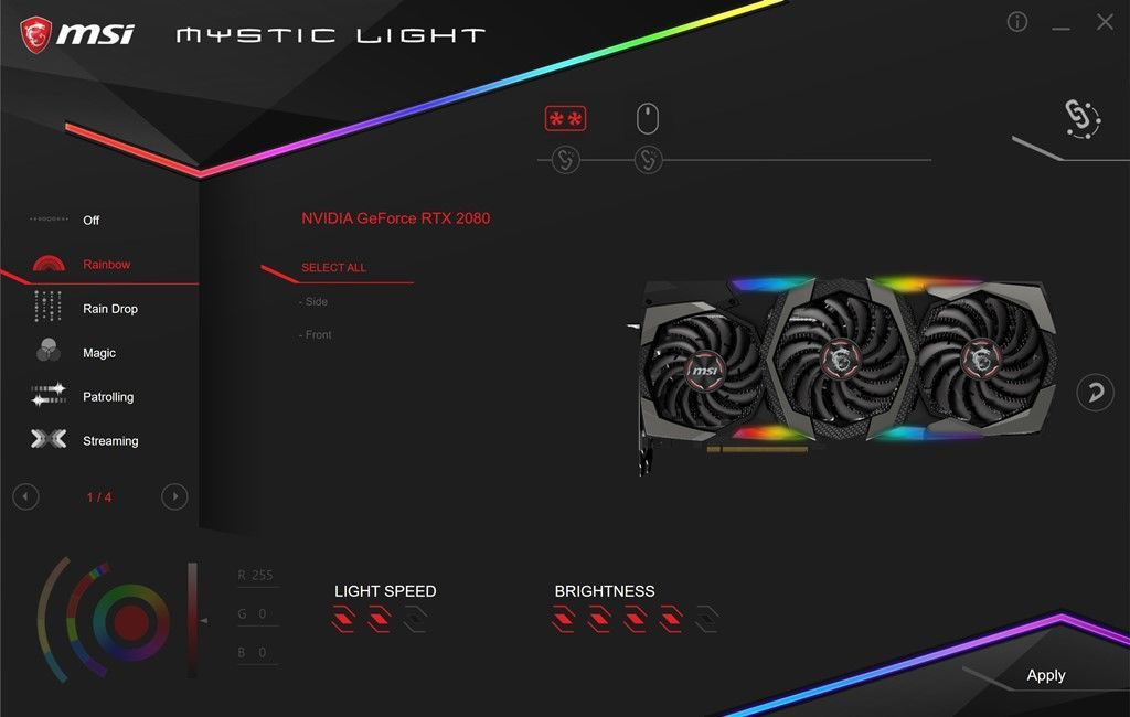 Видеокарта RTX RGB. RTX 2080 MSI Gaming x Trio. MSI 2080 ti Gaming x Trio. Программа для подсветки вентиляторов.