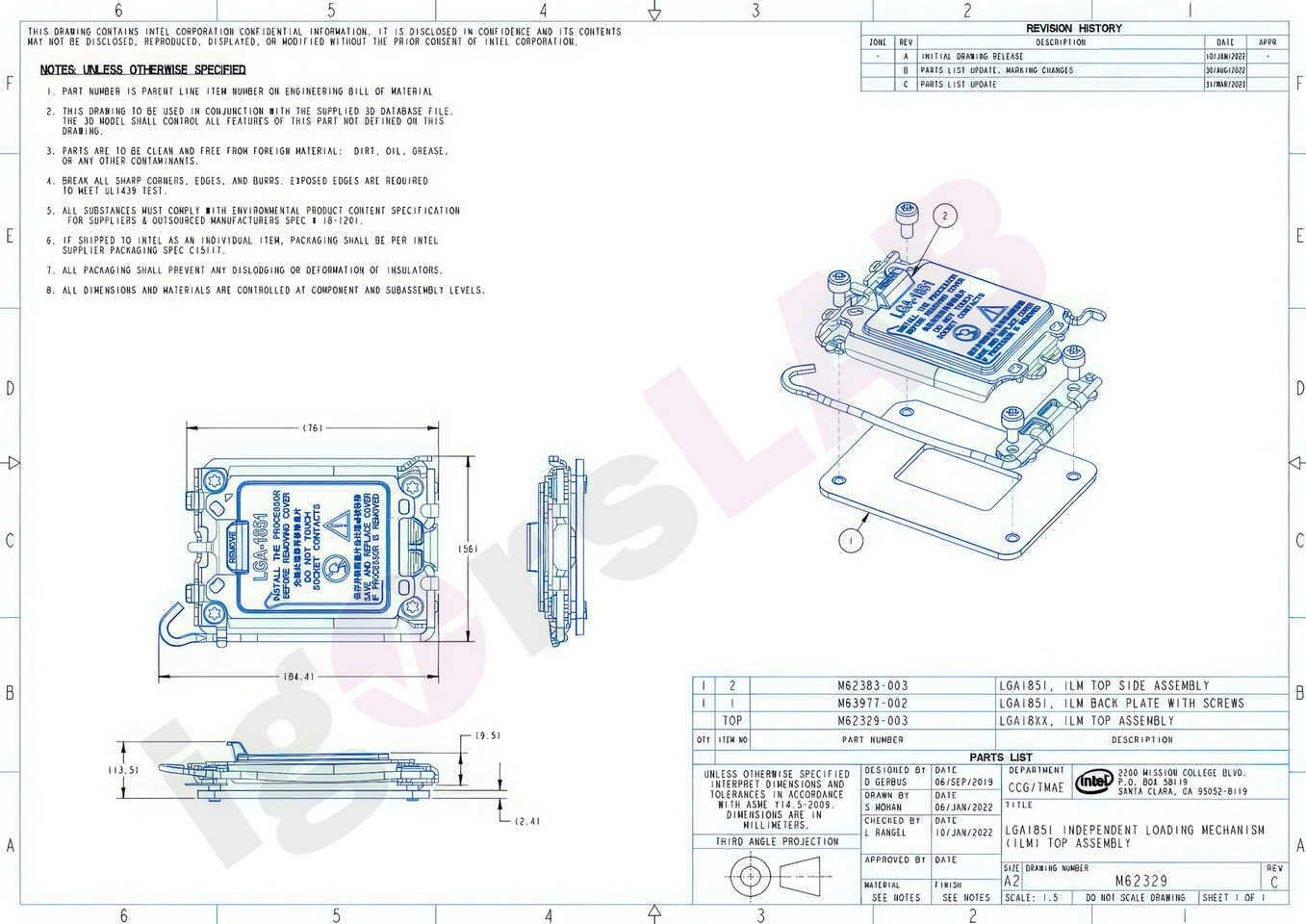 В сети появилась подробная техническая информация о новом сокете Intel  LGA-1851